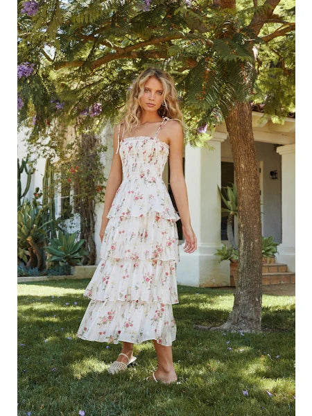 Olive Tiered Dress