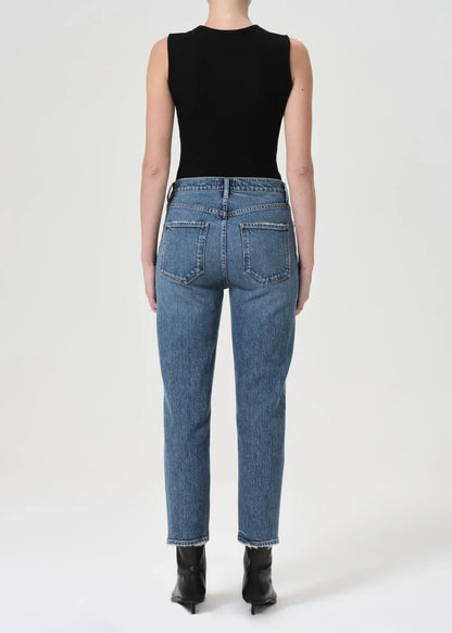 Riley High Rise Straight Crop
