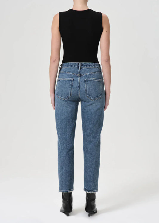 Riley High Rise Straight Crop