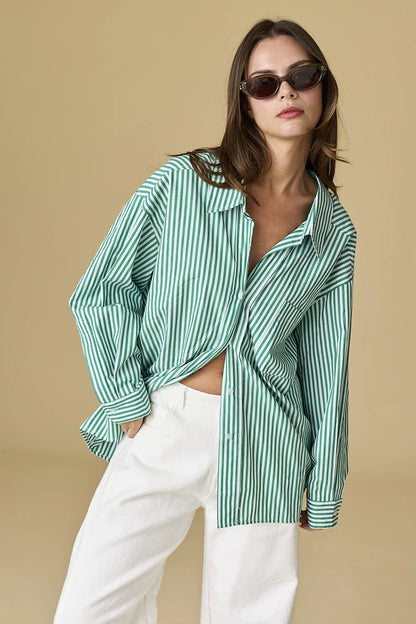 Luna Oversized Stripe Shirt