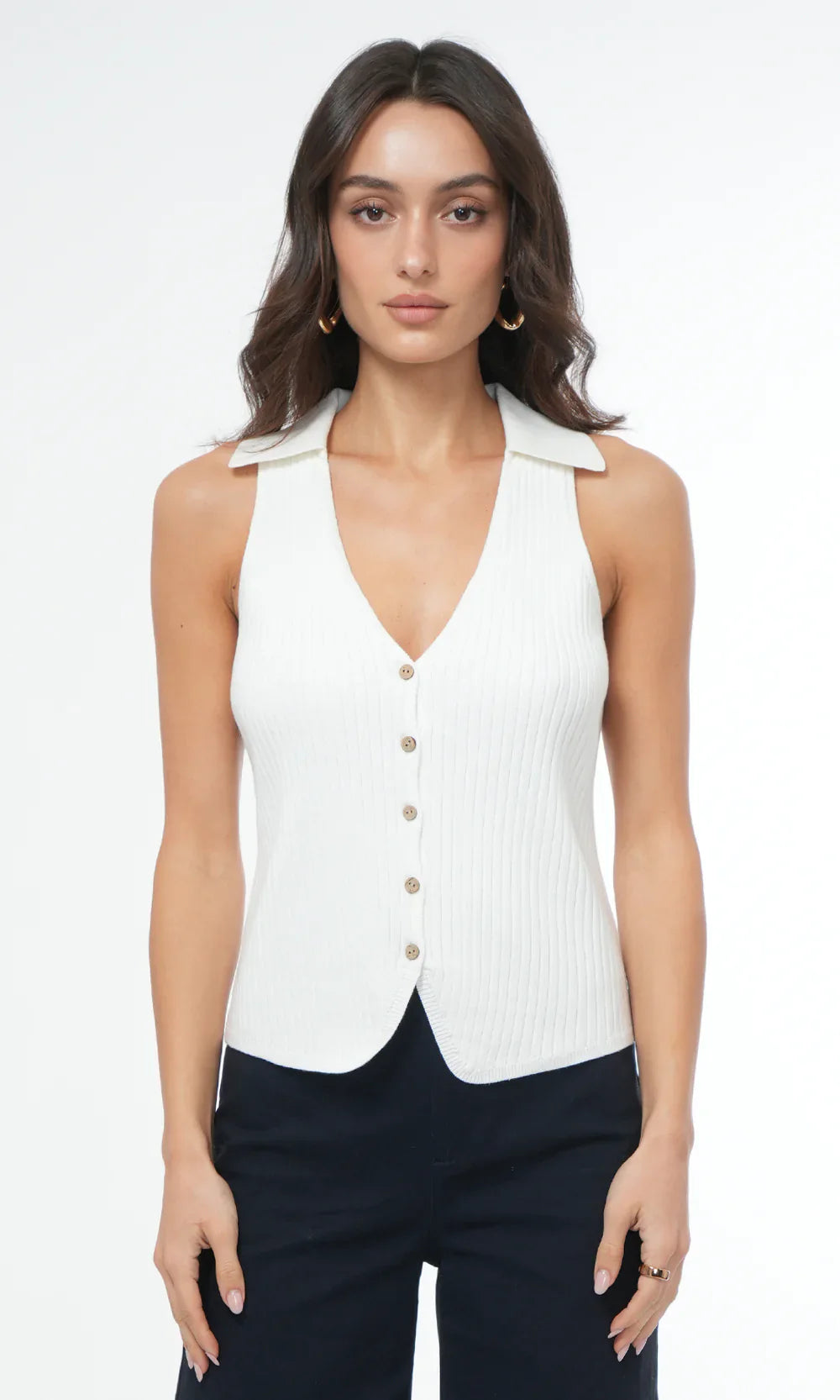 Tatiana Collared Vest