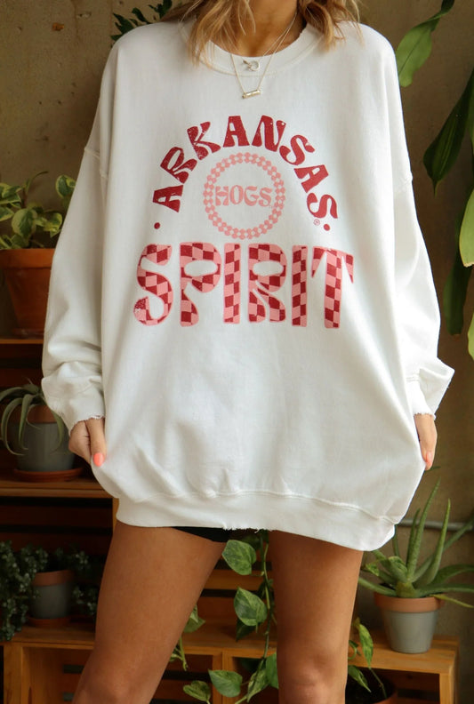 Razorbacks Spirit Thrifted Sweatshirt