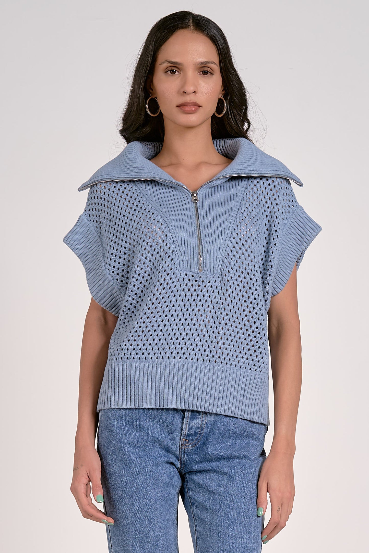 Quarter Zip Sweater Knit