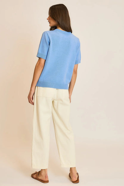Crew Neck Sweater Knit Top