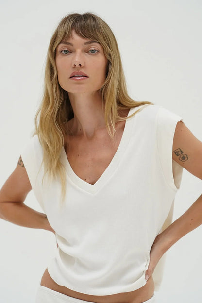 Oro Ribbed Sleeveless