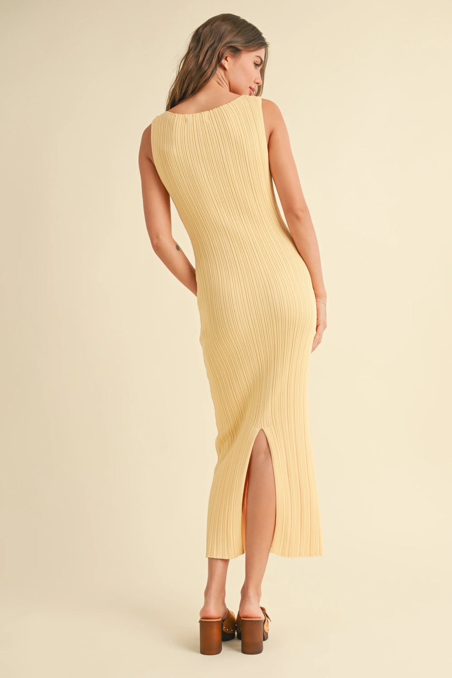 Knitted Rib Long Dress