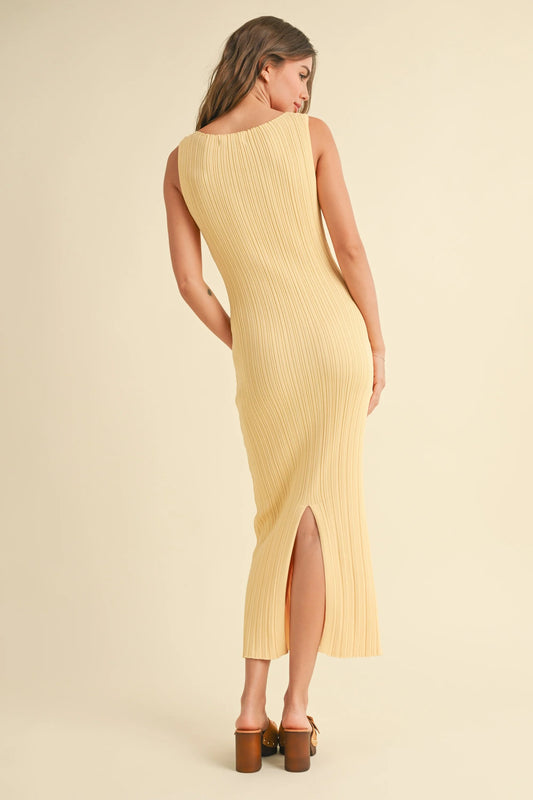 Knitted Rib Long Dress