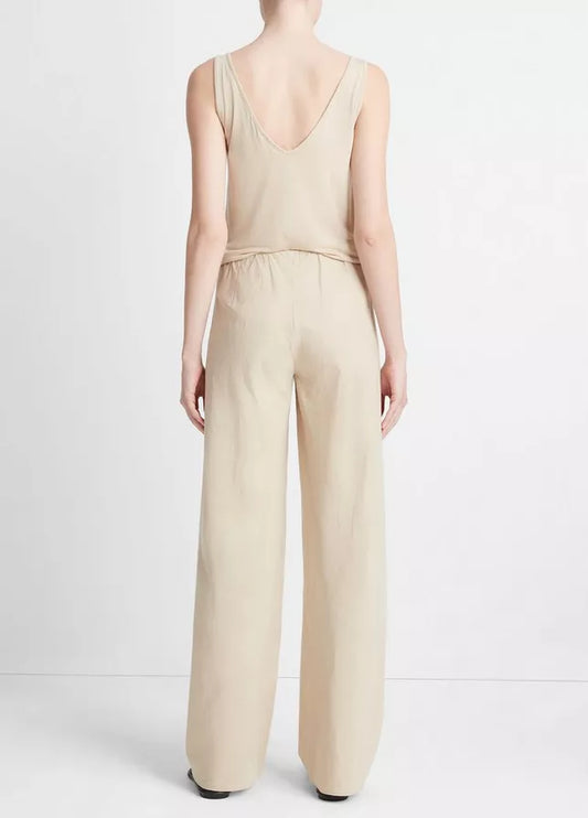 High Waist Cotton Bias Pant